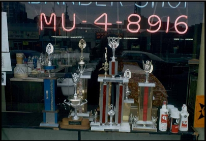 Chicago Barber Shop Window in CIELAB-encoded TIFF Format